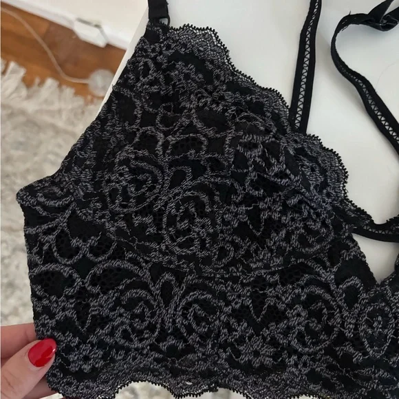 Free People Black Lace Bralette - Picture 3 of 4